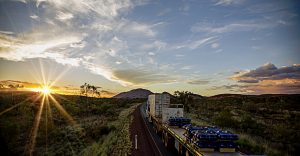 Centurion transporting freight across the Northern Territory and Western Australia from Darwin