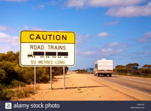driver tips for road safety around road trains for grey nomads